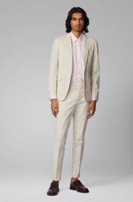 hugo boss cotton suit