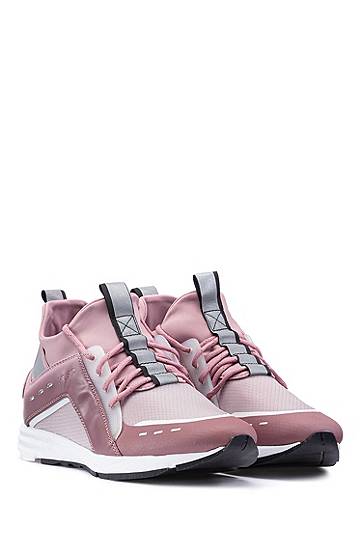 Hugo High-profile Trainers With Vibram Sole In Pink