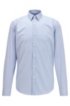 Regular-fit striped shirt with aloe vera finishing, Light Blue