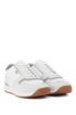 Running-style trainers in mixed materials, White
