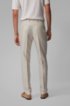Vegan slim-fit suit in Italian linen, Light Beige