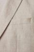 Vegan slim-fit suit in Italian linen, Light Beige
