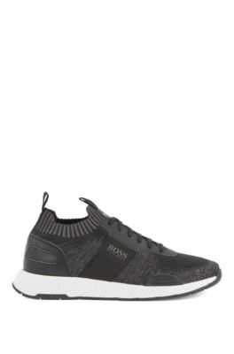 hugo boss parkour knit runner trainer