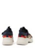 Hybrid trainers with webbed-tape details, Beige