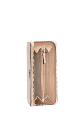 hugo boss brown leather wallet