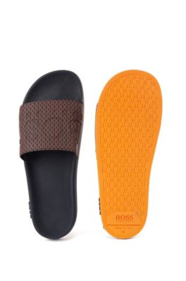 hugo boss leather sandals