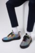 Low-profile trainers with multi-coloured uppers, Patterned