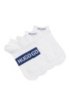 Two-pack of ankle socks with contrast logo details, White