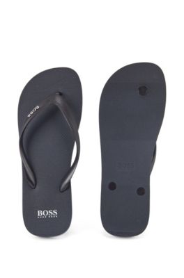 hugo boss flip flops blue