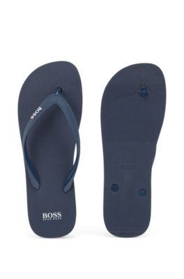 hugo boss flip flops blue