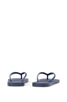 hugo boss flip flops blue