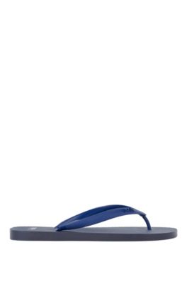 hugo boss flip flops blue