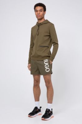 hugo boss khaki swim shorts