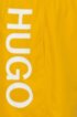 Quick-drying swim shorts with logo print, Yellow