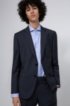 Regular-fit suit in a virgin-wool blend, Dark Blue