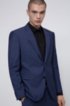 Regular-fit suit in a virgin-wool blend, Dark Blue
