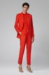 Slim-fit jacket in traceable stretch virgin wool, Orange