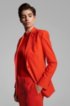 Slim-fit jacket in traceable stretch virgin wool, Orange