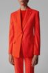 Slim-fit jacket in traceable stretch virgin wool, Orange