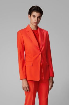 Women S Tailored Jackets Orange Hugo Boss