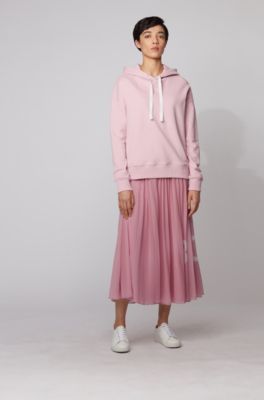 plisse maxi skirt