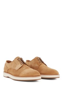 hugo boss suede derby shoes