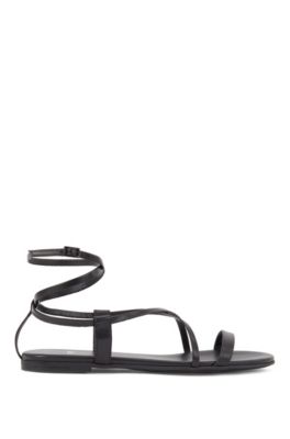 hugo boss leather flip flops