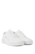 Low-top trainers in Italian calf leather, White