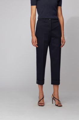 cotton cut off trousers