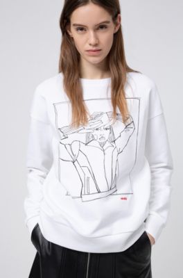 relaxed fit women's sweatshirt