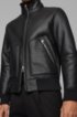 Lambskin jacket with shearling inner, Black