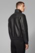 Lambskin jacket with shearling inner, Black
