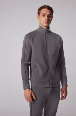 hugo boss zip through sweatshirt