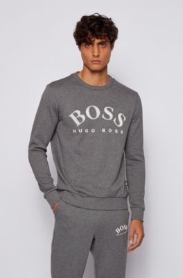 hugo boss logo crew sweatshirt