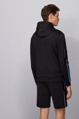 hugo boss tracksuit grey and orange