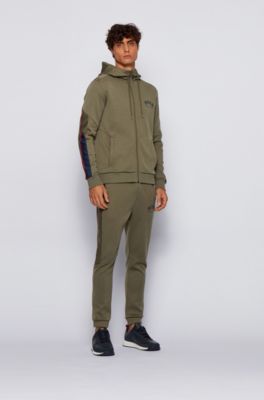 BOSS - Regular-fit hooded sweatshirt 