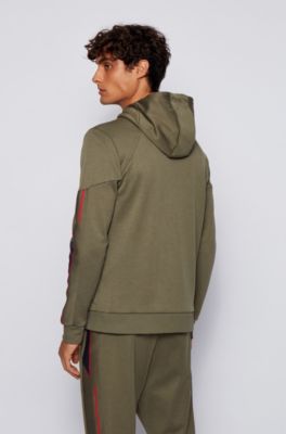 BOSS - Regular-fit hooded sweatshirt 
