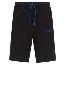 BOSS - Slim-fit jersey shorts with 