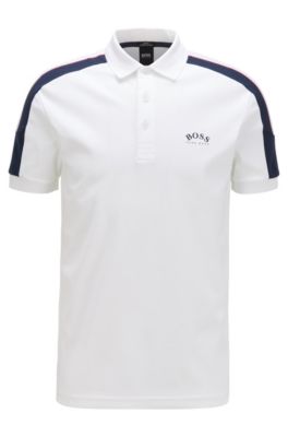 hugo boss striped polo