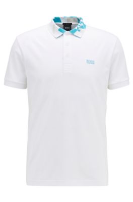 boss polo white