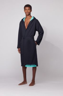 hugo boss dressing gown with hood