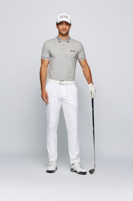 Smitsom Skraldespand sjældenhed BOSS - Active-stretch golf polo shirt with S.Café®