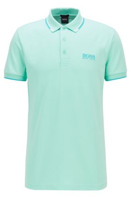 black and green hugo boss polo