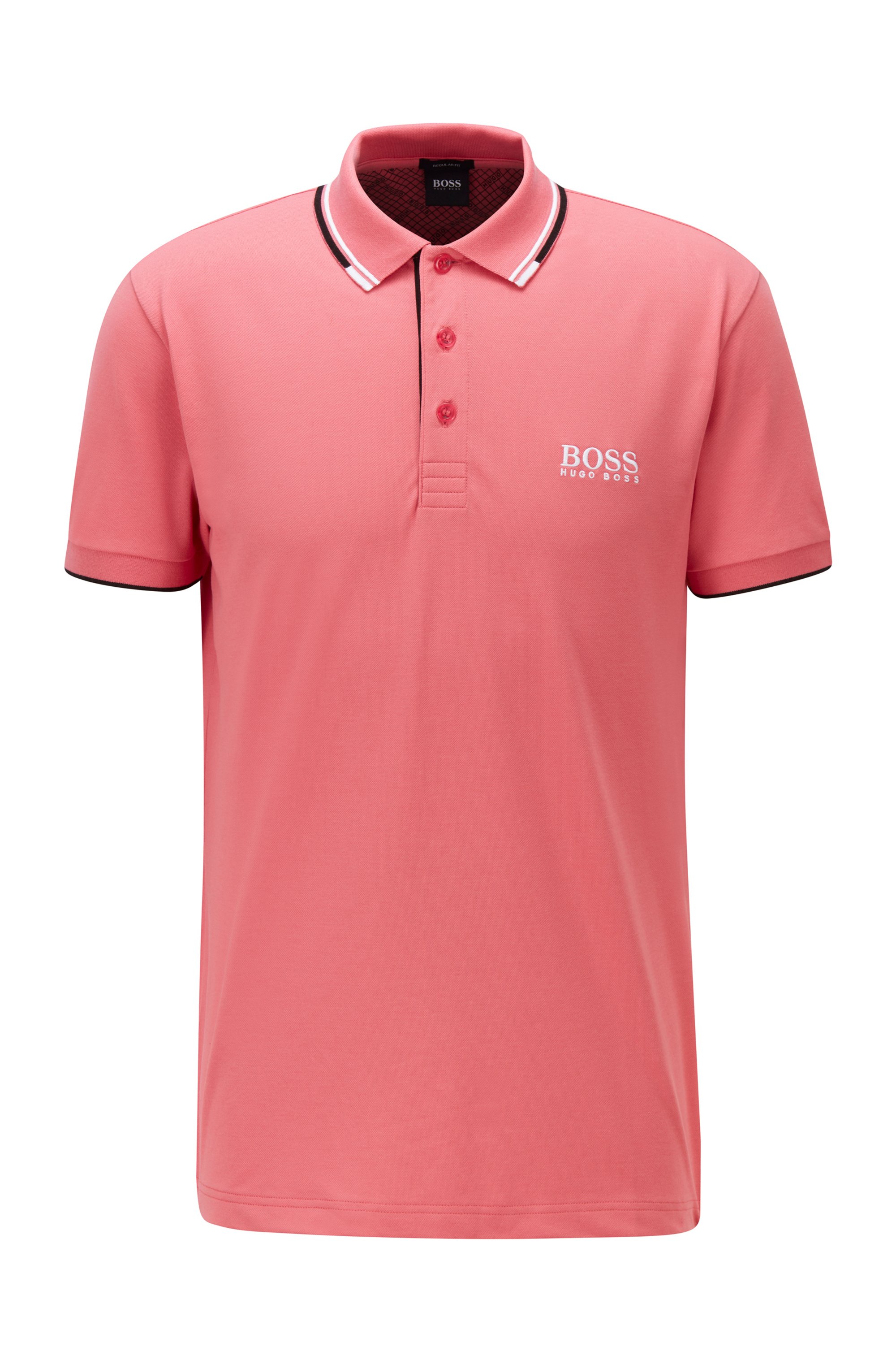 Golf-Poloshirt aus Stretch-Baumwolle mit S.Café®, Hellrot
