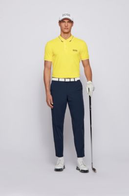hugo boss polo yellow