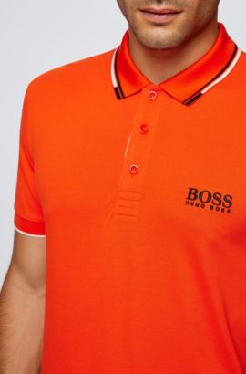 Regelmæssigt blod mord Men's Polo Shirts | Orange | HUGO BOSS