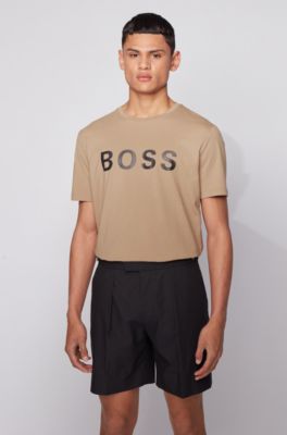 hugo boss beige t shirt
