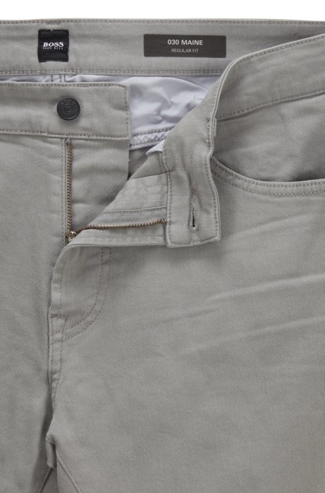 Boss Regular Fit Jeans In Comfort Stretch Denim