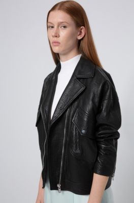hugo boss nappa leather jacket