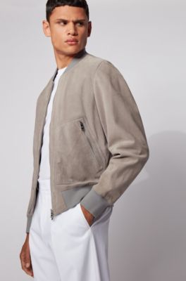 hugo boss suede leather jacket